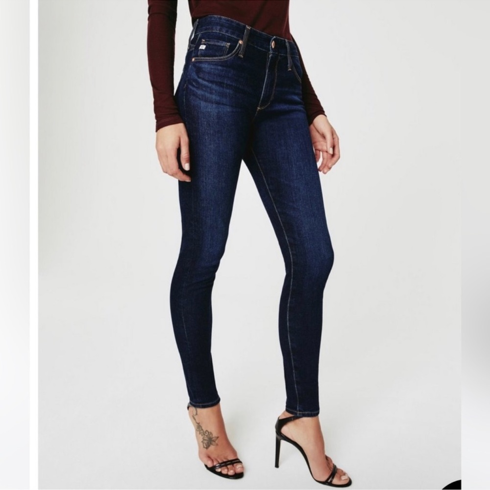AG Adriano Goldshmied The Farrah Skinny‎ High Rise Jeans in Brooks 28R